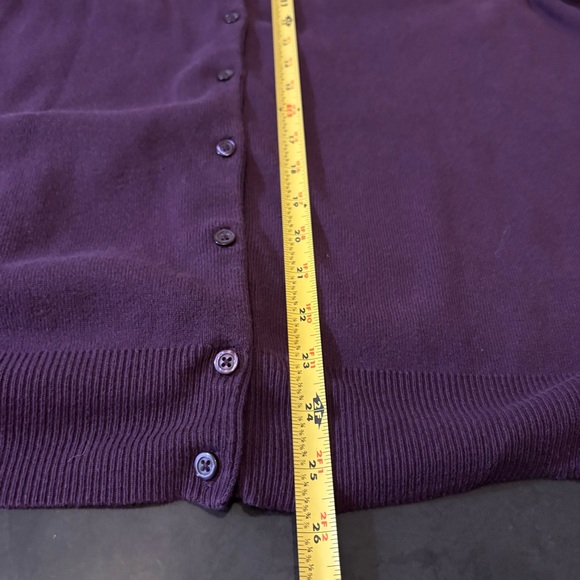 Croft & Barrow Women’s Purple Cardigan Sweater Size 2X Whimsigoth ButtonUp Indie - Picture 7 of 8
